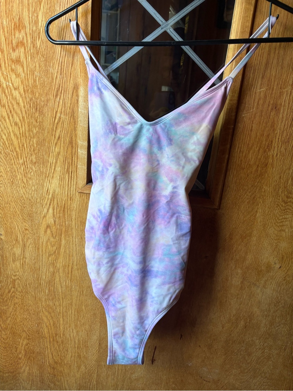 Bundle - Women's Pastel Tie-Dye One-Piece Swimsuit target.  White Walmart